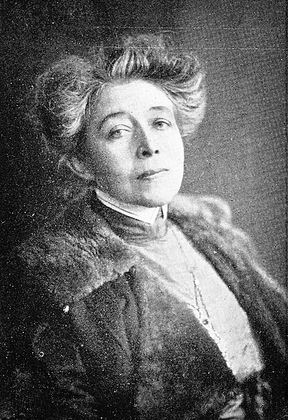 Portrait-Aufnahme von Ricarda Huch, aufgenommen um 1914