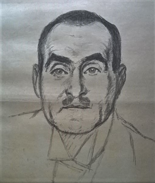Fritz Wolff - Portrait Frank Wedekind, 1918