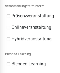 Veranstaltungsformat