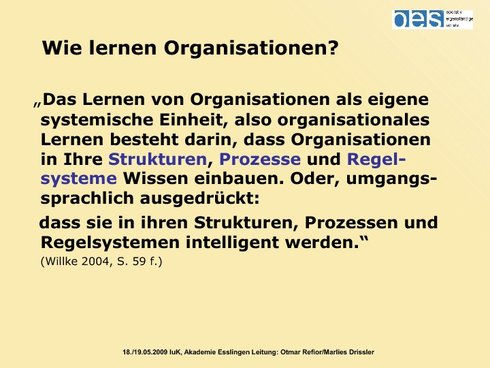 Wie lernen Organisationen?
