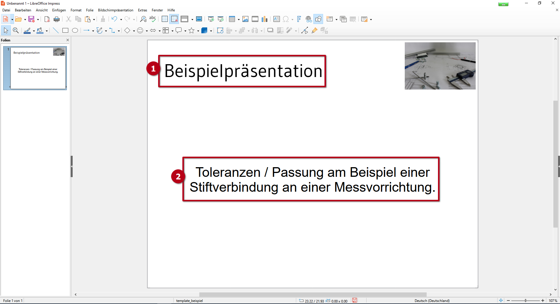 Folientitel und Inhalte einfügen