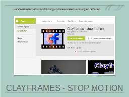 Clayframes - stop motion