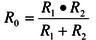 Formel für zwei parallelgeschaltete Widerstände