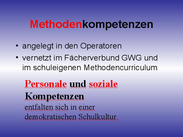 Methodenkompetenzen