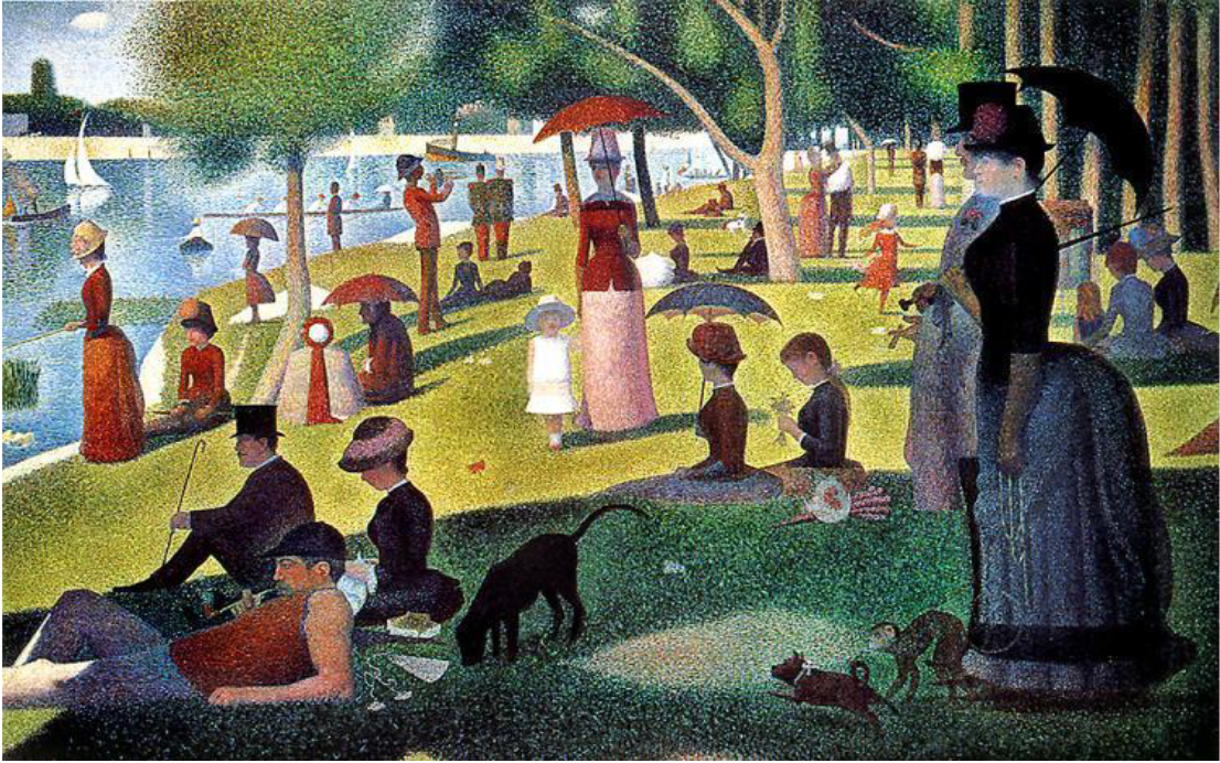 Ein Sonntagnachmittag auf der Insel La Grande Jatte (französisch Un dimanche après-midi à l’Île de la Grande Jatte) ist ein Gemälde des französischen Malers Georges Seurat (1859–1891) von 1884–1886. Das Bild wird dem Post-Impressionismus bzw. Pointillismus zugeordnet und zeigt Personen aus unterschiedlichen gesellschaftlichen Schichten unter einem strahlenden Sommerhimmel am Ufer der Seine im Paris des späten 19. Jahrhunderts.