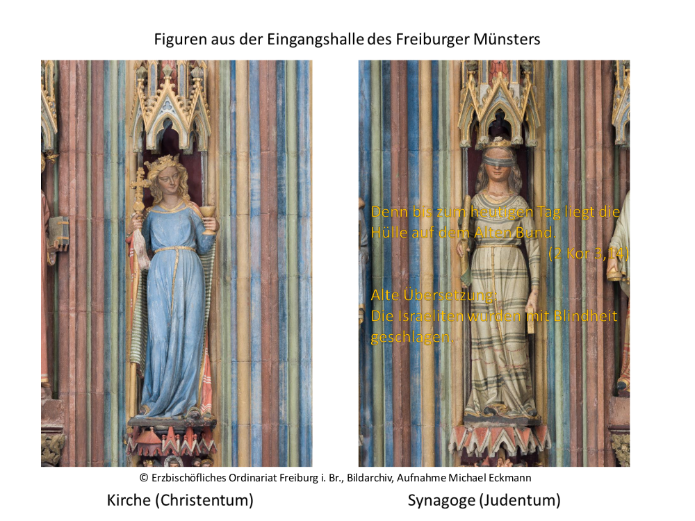 Figuren aus der Eingangshalle des Freiburger Münsters
