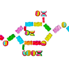 Paktin Molekülkette aus Gummibärchen