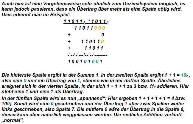 Screenshot Lösung Multiplikation 1
