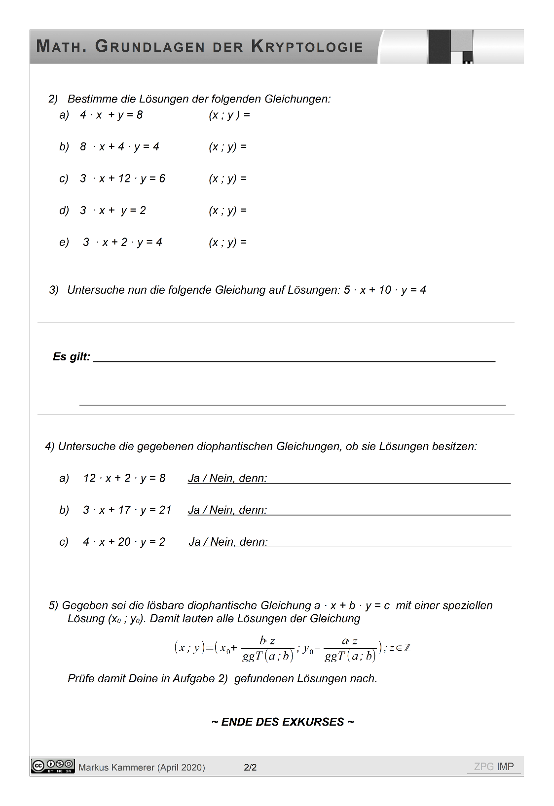 Diophantische Gleichung, Seite 2