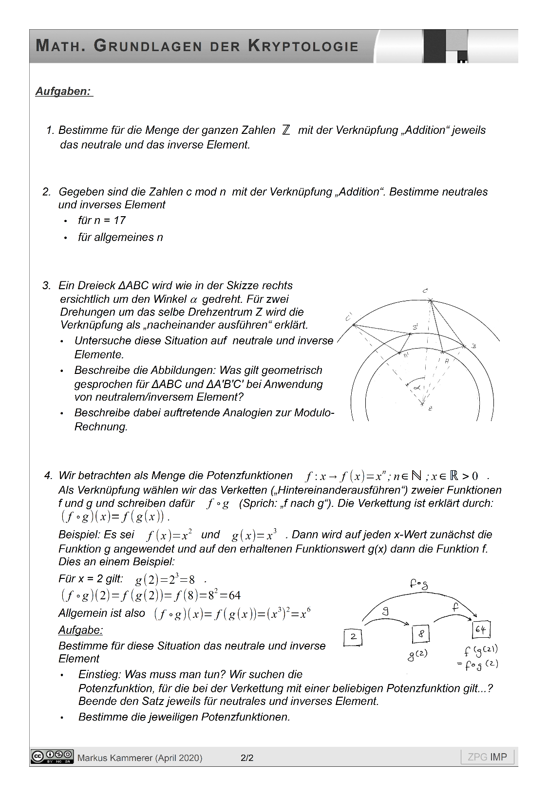 Neutrale und inverse Elemente, Seite 2