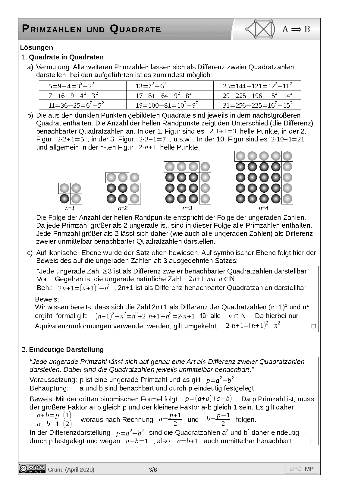 Primzahlen: Lösung, Seite 3