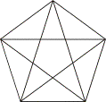 regelmäßiges Fünfeck mit allen Diagonalen