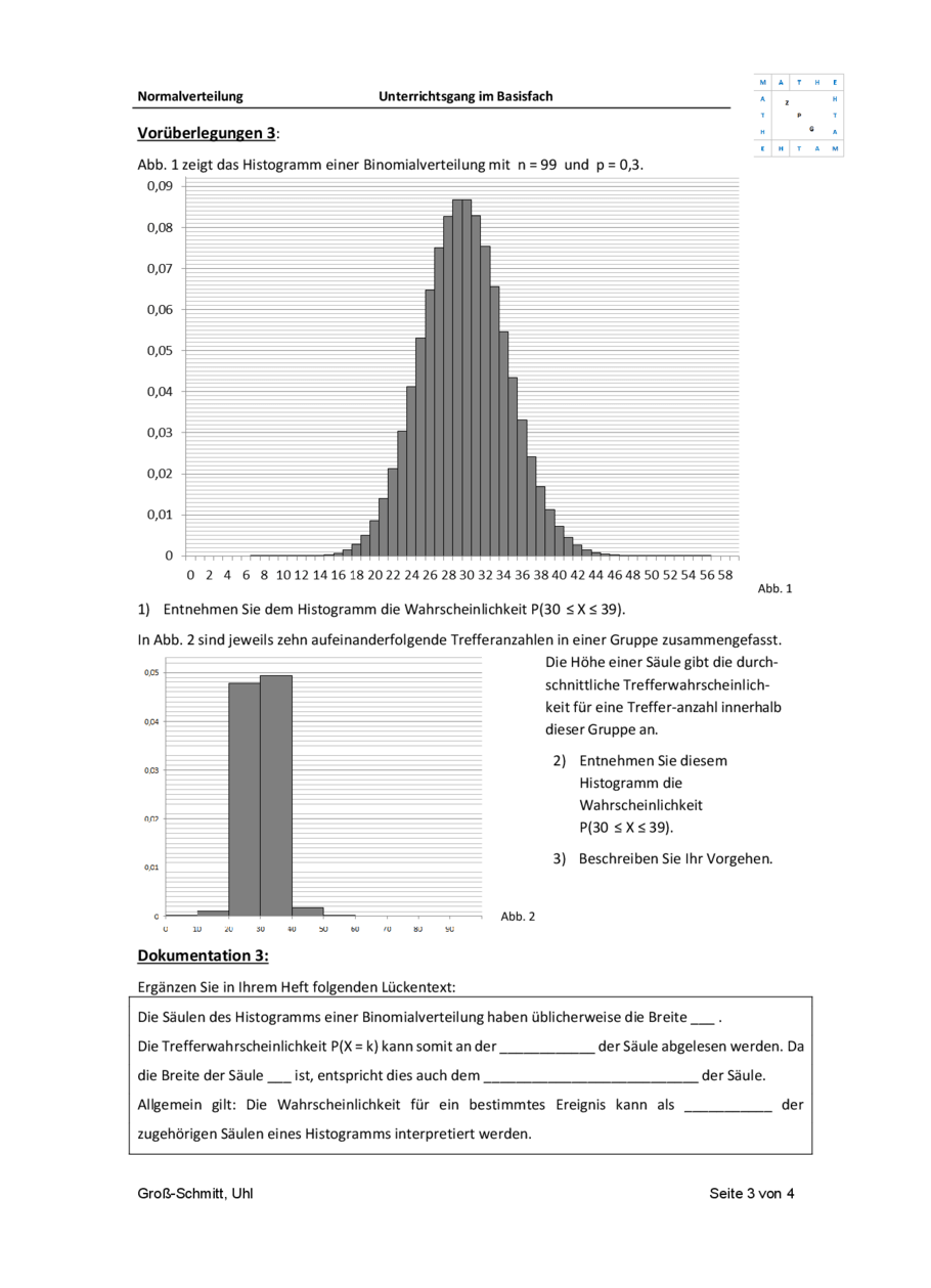 Planarbeit: Wiederholung Binomialverteilung, Seite 3