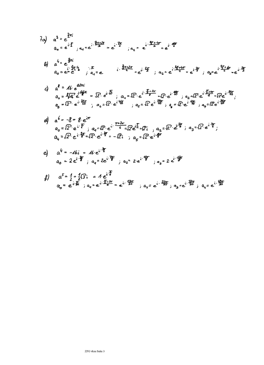 Lösung: Wurzeln aus komplexen Zahlen, Seite 3