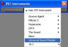 VST Instrumente Universal Sound Module