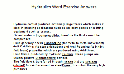Exercise Answers 7