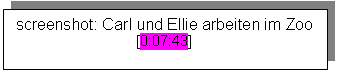 Textfeld: screenshot: Carl und Ellie arbeiten im Zoo [0:07:43]