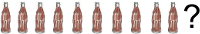 Zehn Flaschen Cola