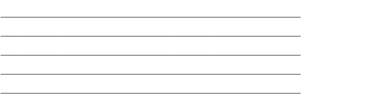 Platz für Antworten der Schülerinnen und Schüler, fünf Zeilen
