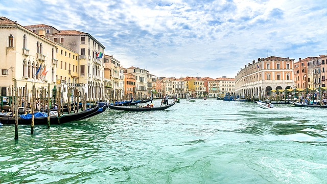 Kanalansicht in Venedig