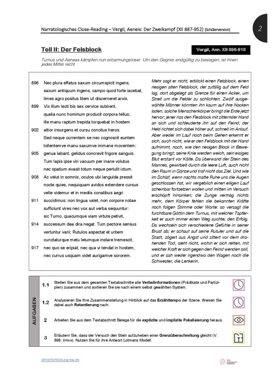 ext 2: Der Zweikampf gegen Turnus (XII 887-952) – Schülerversion, Seite 2